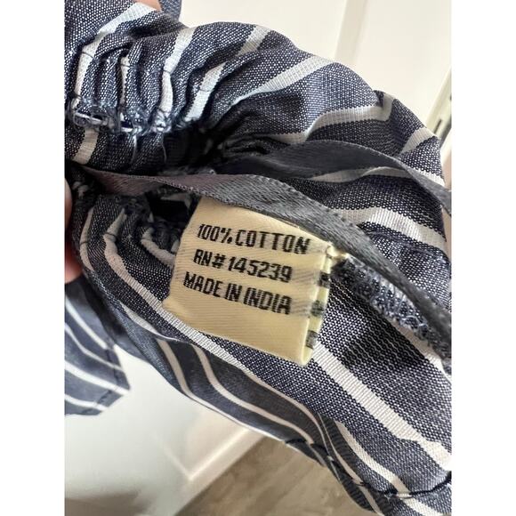 NEW! Womens Striped Cropped Tank Size L Boho Cottagecore Summer Blouse Large - Picture 7 of 9